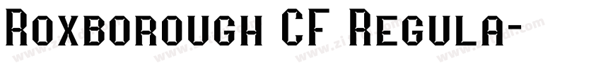 Roxborough CF Regula字体转换